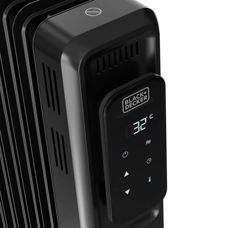 BLACK+DECKER Oil Heater Digital 2000W Black