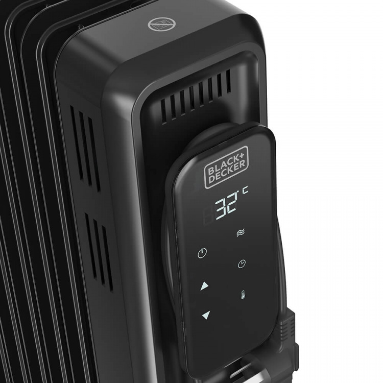 BLACK+DECKER Oil Heater Digital 2500W Black
