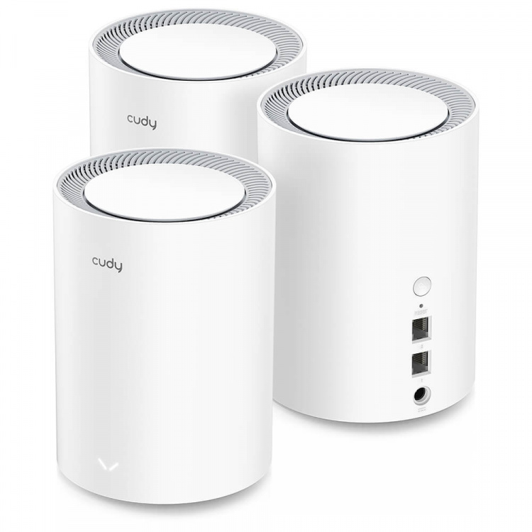 CUDY Mesh Solution M1800 3-pack AX1800 Gigabit Wi-Fi 6 2.5G CUDY Mesh Solution M1800 3-pack AX1800 Gigabit Wi-Fi 6 2.5G