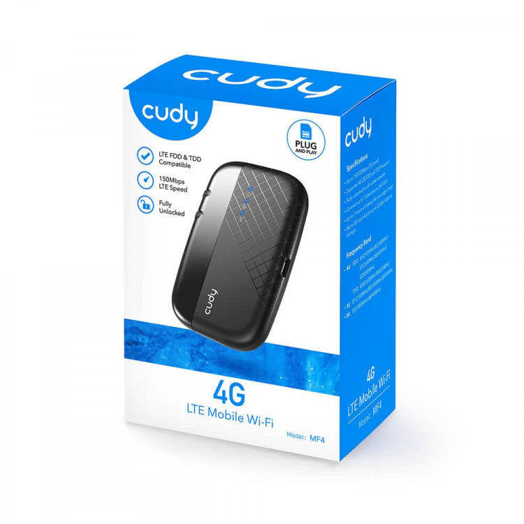 CUDY 4G Router MF4 Cat4 N150 Mobile