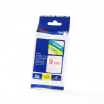 Brother Tape TZE-222 9mm Red on White Brother Tape TZE-222 9mm Red on White