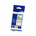 Brother Tape TZE-S211 6mm Svart på Vit Brother Tape TZE-S211 6mm Svart på Vit