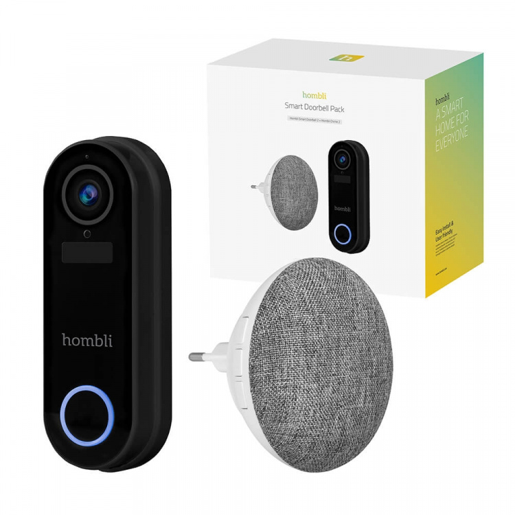 Hombli Smart Doorbell Pack Black Hombli Smart Doorbell Pack Black