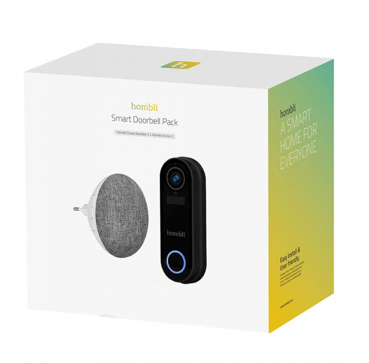 Hombli Smart Doorbell Pack Black Hombli Smart Doorbell Pack Black