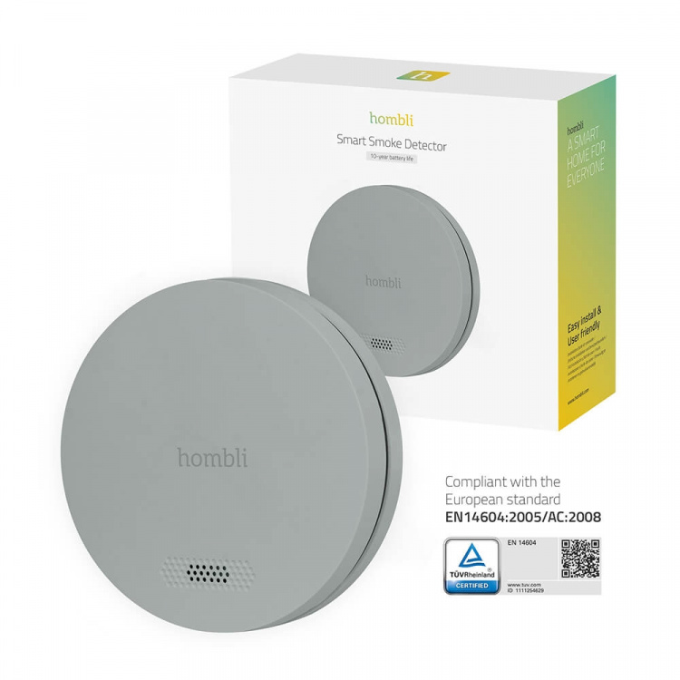 Hombli Smart Smoke Detector Grey