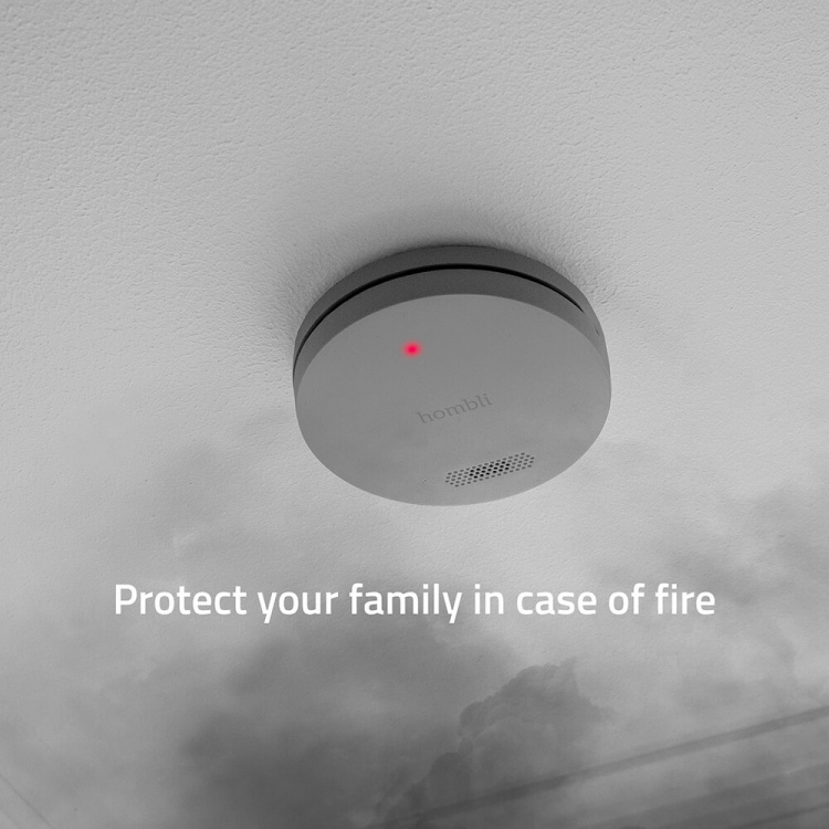 Hombli Smart Smoke Detector Grey
