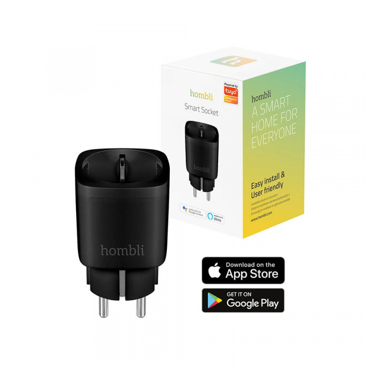 Hombli EU Smart Plug Black Hombli EU Smart Plug Black