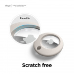 Elago Case with Key Chain for AirTag Light Gray Elago Case with Key Chain for AirTag Light Gray