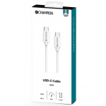 Champion USB-C Kabel 60W 3m Vit Champion USB-C Kabel 60W 3m Vit