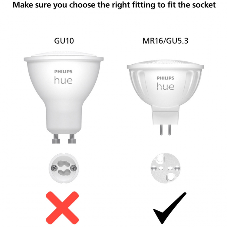 Philips Hue White Color Ambiance GU5.3 MR16 12V 400lm 1-pack Philips Hue White Color Ambiance GU5.3 MR16 12V 400lm 1-pack