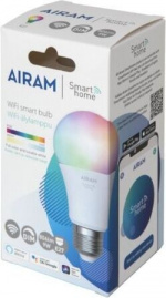 Airam SmartHome Smart-lampa, E27, opal, 806 lm, RGBW, WiFi