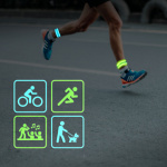 LogiLink LED-reflexband Slap-wrap 2-pack Blå + Grön LogiLink LED-reflexband Slap-wrap 2-pack Blå + Grön