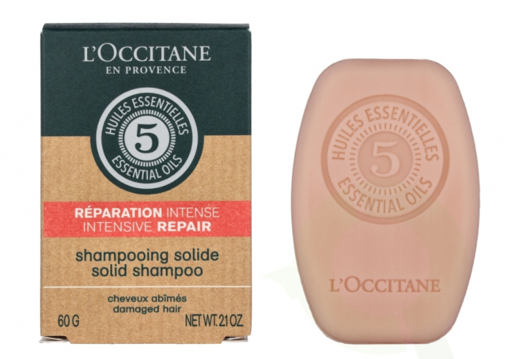 L\'Occitane 5 Ess. Oils Intensive Repair Solid Shampoo 60 gr