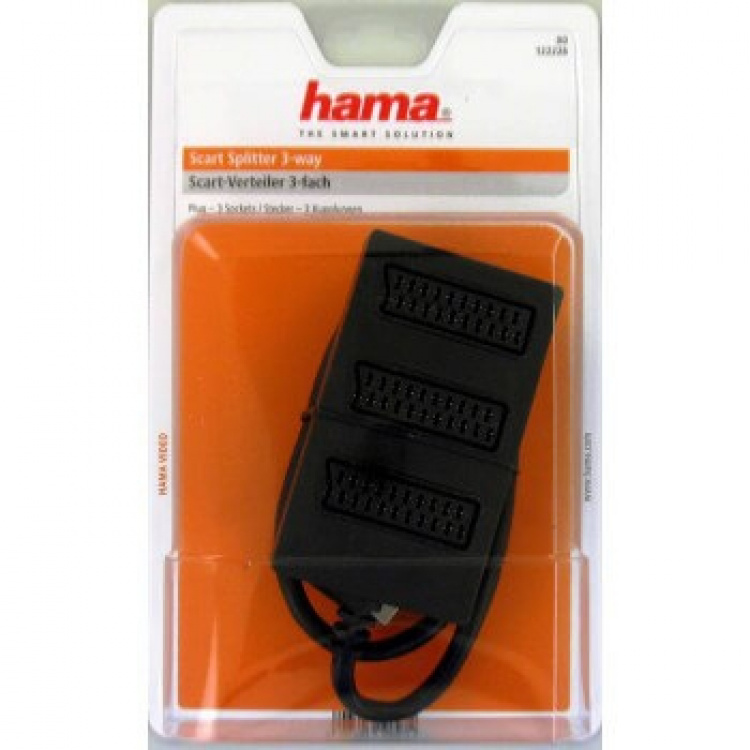Hama Splitter Scart 3 Inputs 0.5m Hama Splitter Scart 3 Inputs 0.5m