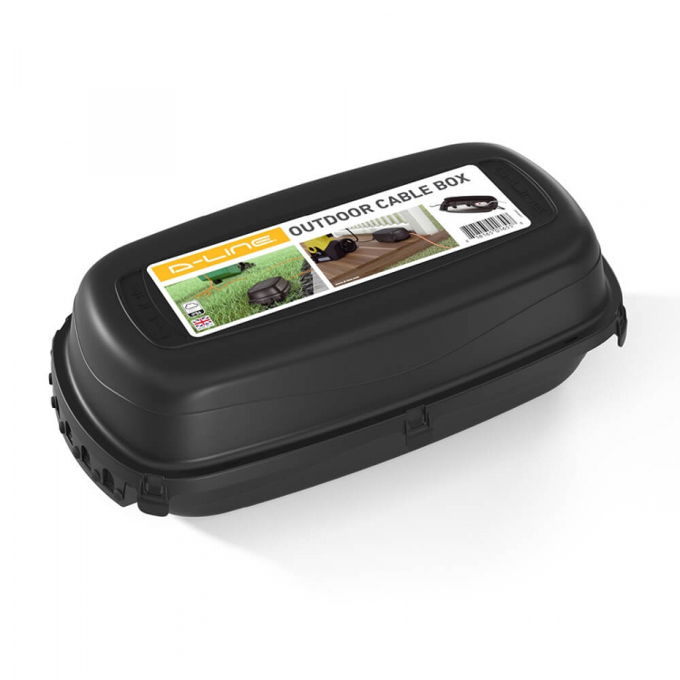 D-LINE Outdoor Cable Box Weatherproof Black D-LINE Outdoor Cable Box Weatherproof Black