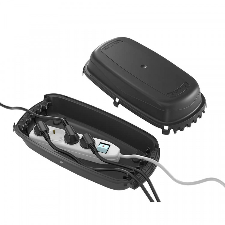 D-LINE Outdoor Cable Box Weatherproof Black D-LINE Outdoor Cable Box Weatherproof Black