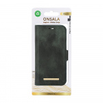 Onsala Wallet Case Eco 2 Card Slots MagSeries Dark Green - iPhone 15 Onsala Wallet Case Eco 2 Card Slots MagSeries Dark Green - iPhone 15