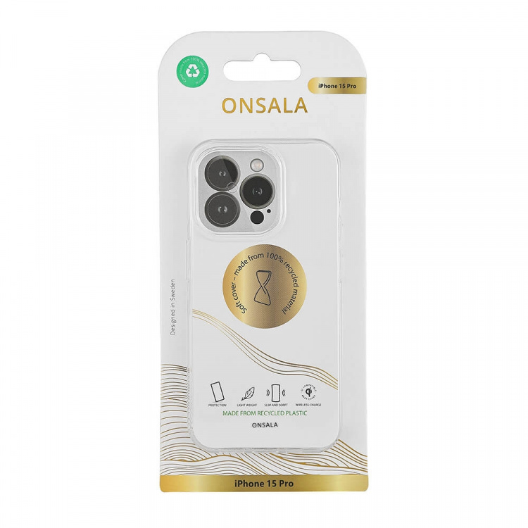 Onsala Phone Case Recycled TPU Transparent - iPhone 15 Pro Onsala Phone Case Recycled TPU Transparent - iPhone 15 Pro