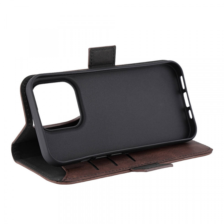 Gear Wallet Case 3 Card Slots Magseries Brown - iPhone 15 Pro Gear Wallet Case 3 Card Slots Magseries Brown - iPhone 15 Pro