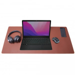 Desire2 Desk Mat Brown Vegan Leather 400x900mm Desire2 Desk Mat Brown Vegan Leather 400x900mm