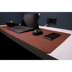Desire2 Desk Mat Brown Vegan Leather 400x900mm Desire2 Desk Mat Brown Vegan Leather 400x900mm