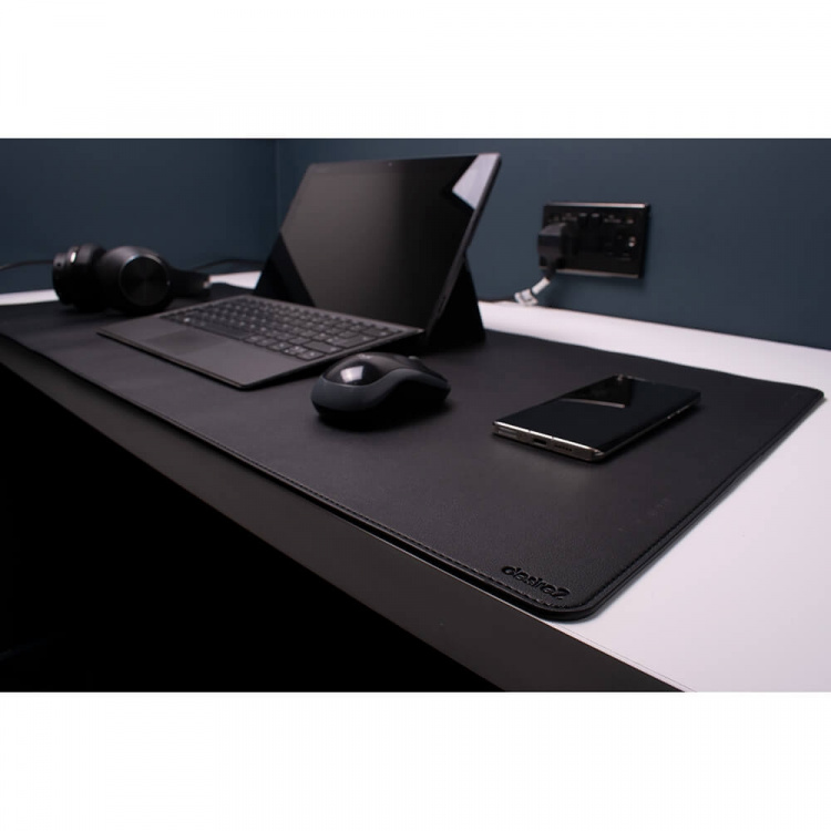 Desire2 Desk Mat Grey Vegan Leather 400x900mm Desire2 Desk Mat Grey Vegan Leather 400x900mm
