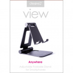 Desire2 Folding Phone Holder Aluminium Black