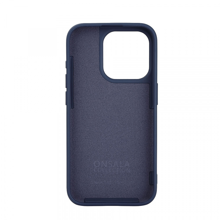 Onsala Phone Case with Silicone Feel MagSeries Dark Blue - iPhone 15 Pro Onsala Phone Case with Silicone Feel MagSeries Dark Blue - iPhone 15 Pro