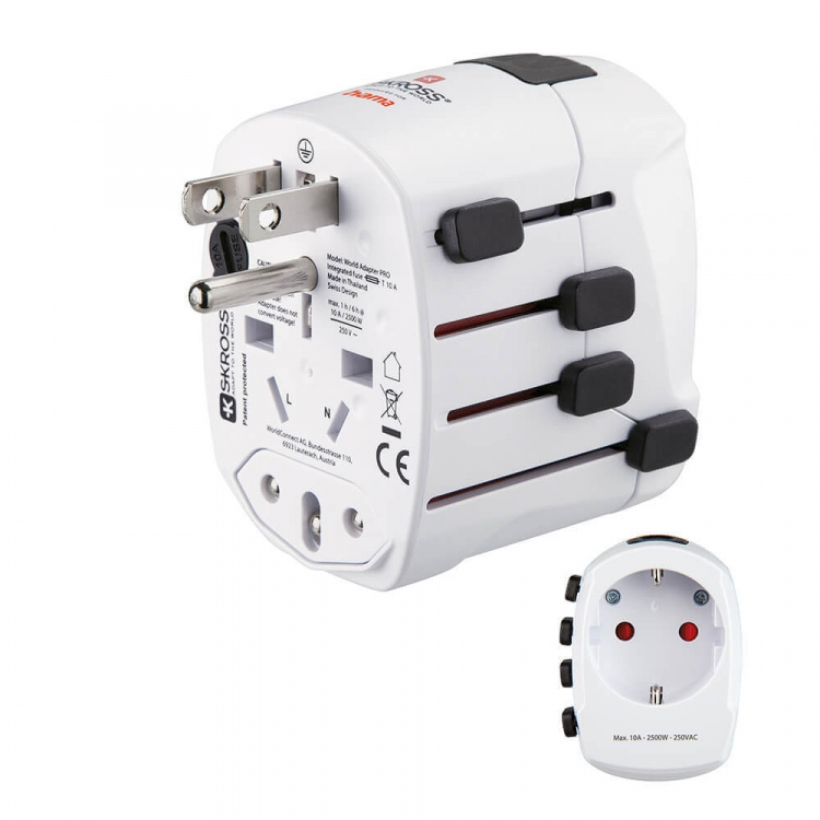 Hama World Travel Adapter Pro EU-WORLD 3-pin Hama World Travel Adapter Pro EU-WORLD 3-pin