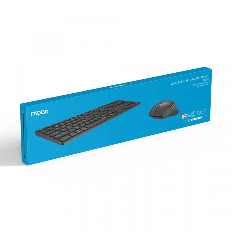 Rapoo Keyboard/Mouse Set 9800M Wireless Multi-Mode