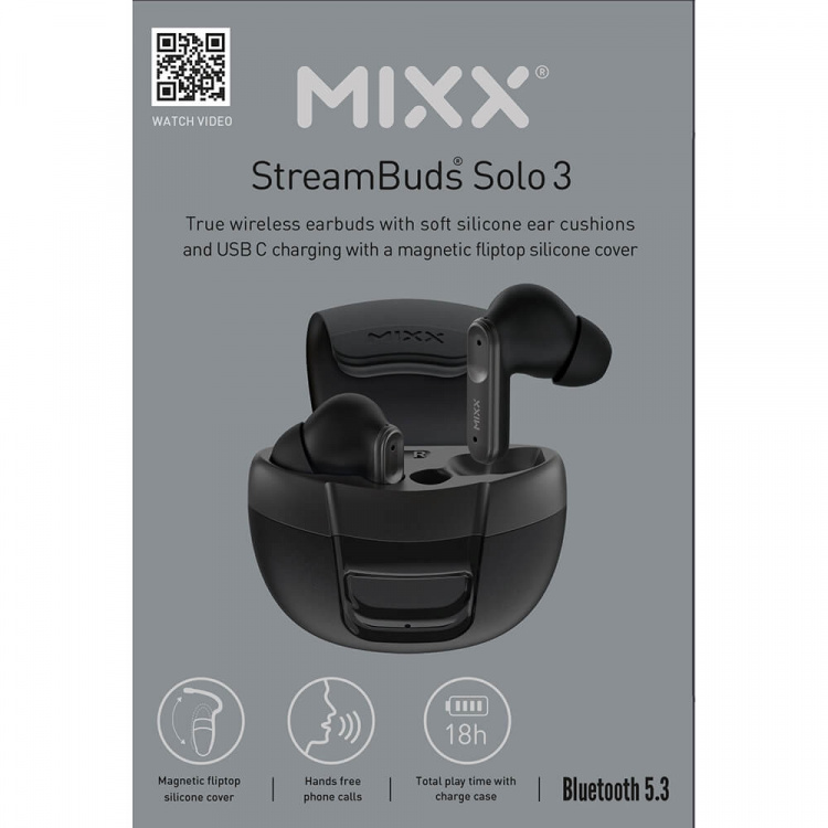 MIXX Headphone Solo 3 In-Ear TWS Black