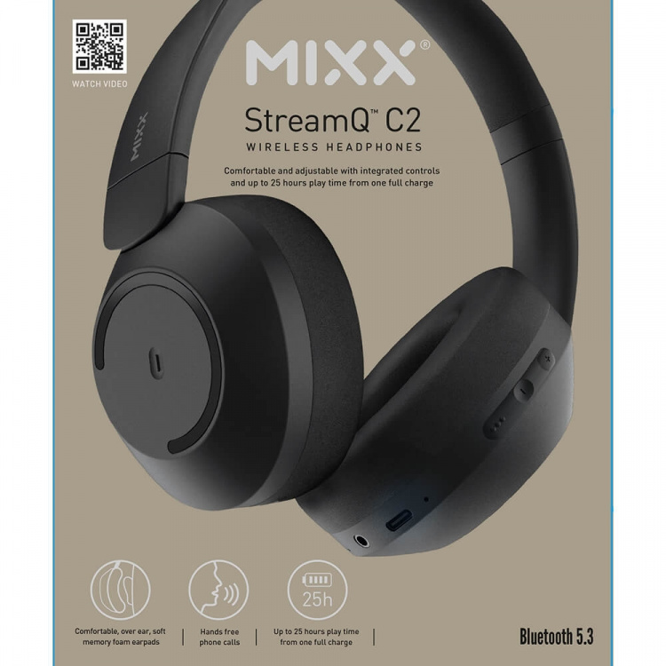 MIXX Headphone C2 Over-Ear Wireless Black MIXX Headphone C2 Over-Ear Wireless Black