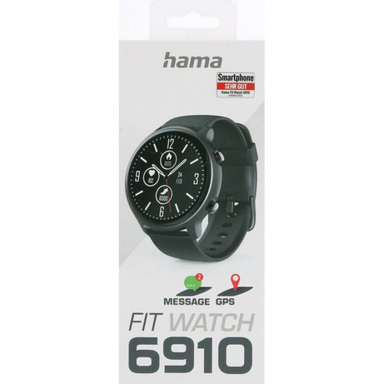 Hama Fit Watch 6910 Smart Watch Black
