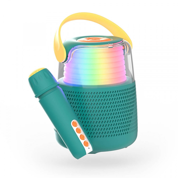 Mobility On Board Speaker Karaoke Kit Mic LED Blue