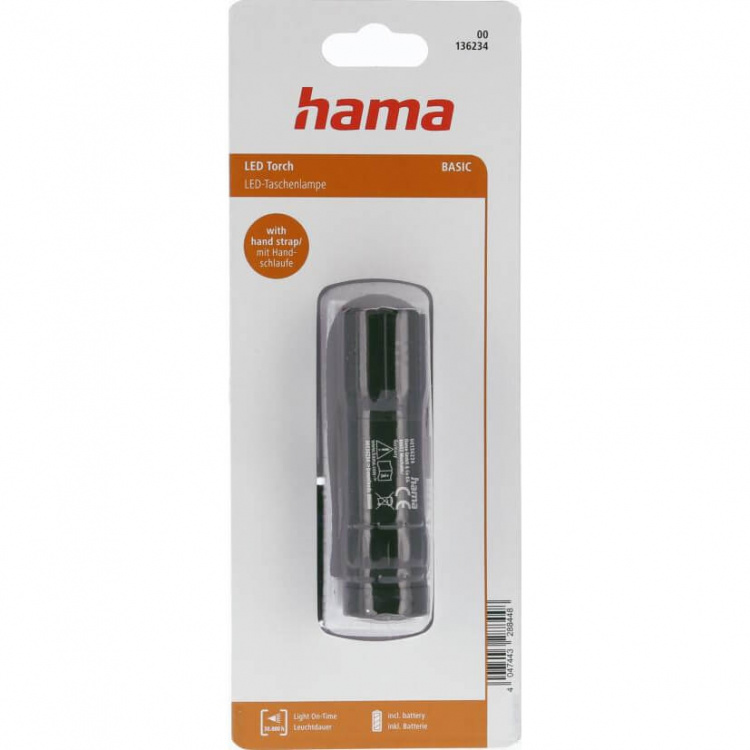 Hama Flashlight LED Basic FL-92 Black