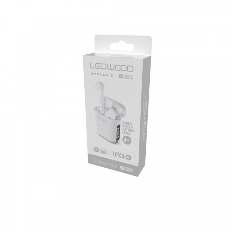 LEDWOOD Headphone Apollo TWS True Wireless In-Ear White Mic