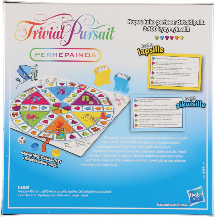Hasbro Trivial Pursuit Family Edition triviaspel, 2017 FI Hasbro Trivial Pursuit Family Edition triviaspel, 2017 FI