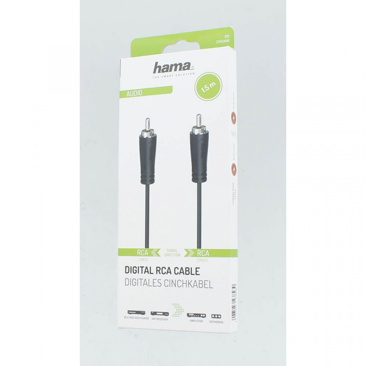 Hama Audio Cable RCA-RCA Digital 1.5m