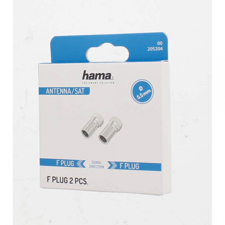 Hama F-Plug 5.5mm 2-pack