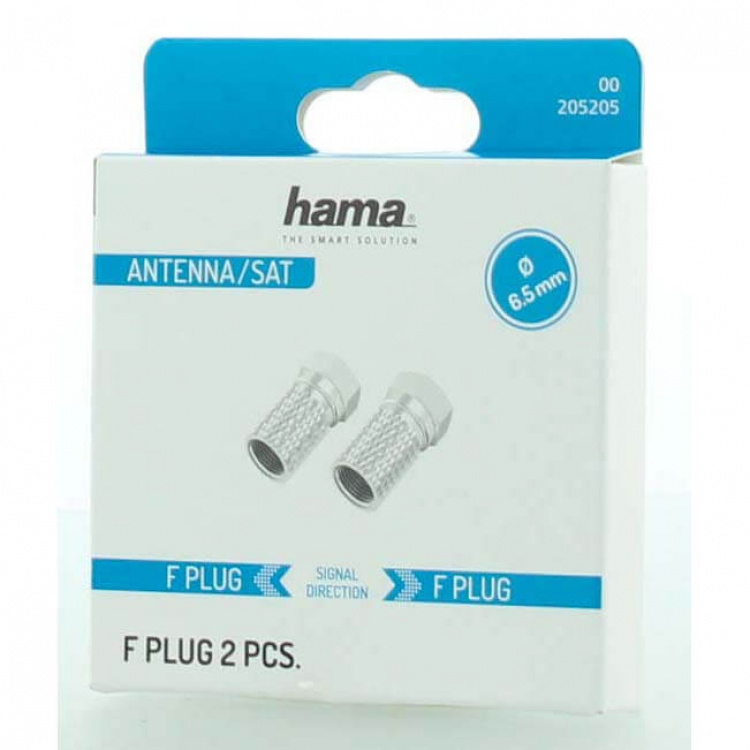 Hama F-Plug 6.5mm 2-pack