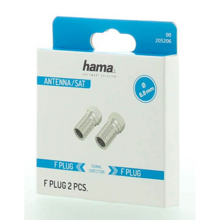 Hama F-Plug 6.8mm 2-pack