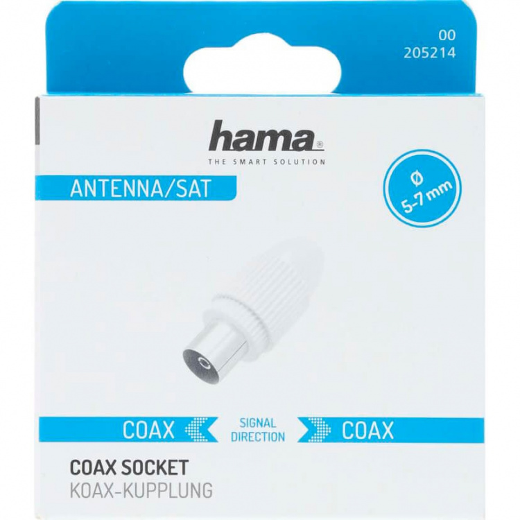Hama Antenna Socket Coax White