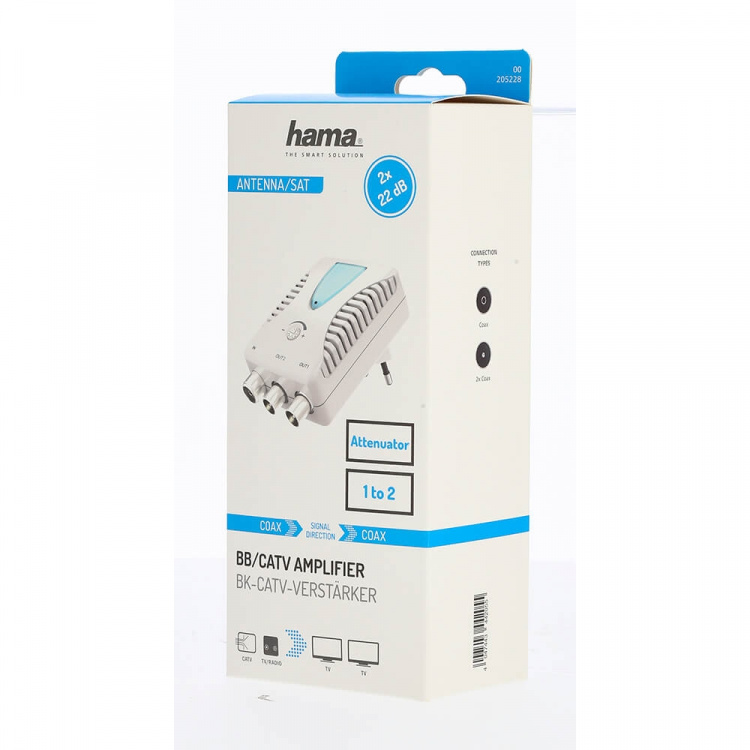 Hama Antenna Amplifier 2x 22dB Adjustable Hama Antenna Amplifier 2x 22dB Adjustable