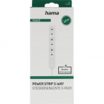 Hama Power Strip 3-Way 2.5m White