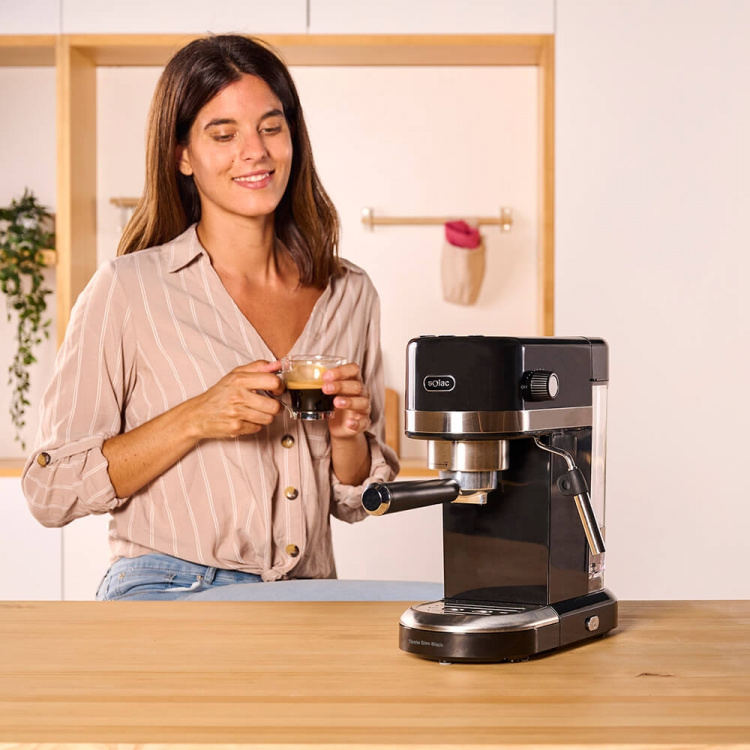 SOLAC Espresso Maker Taste Slim Black