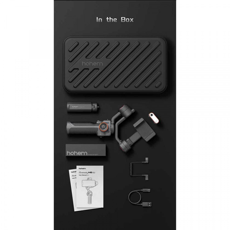 Hohem Smartphone Gimbal iSteady M6 Black Kit with AI