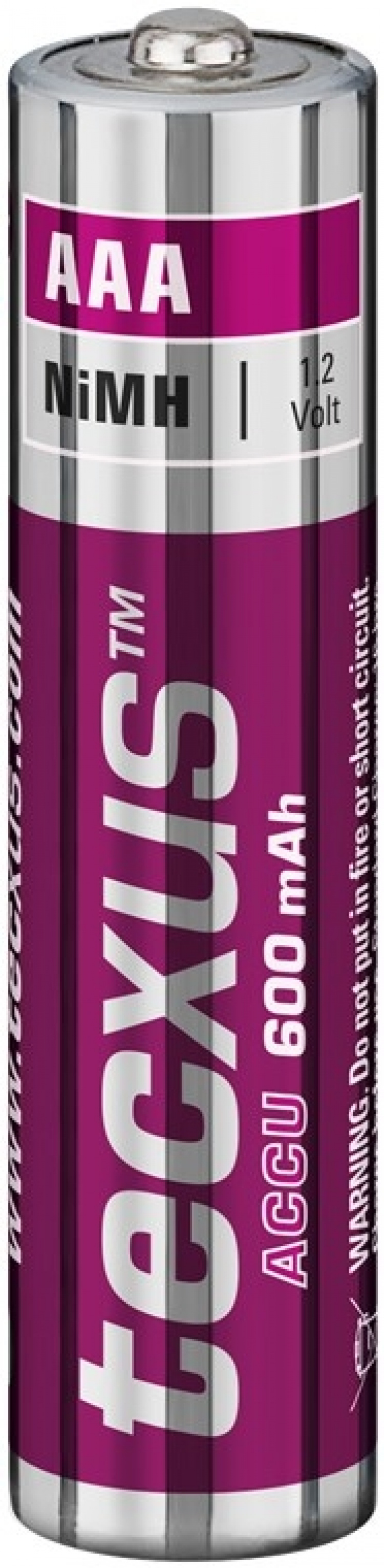 tecxus AAA (Micro)/HR03 Rechargeable - 600 mAh, 4 pcs. blister Nickel-metal hydride battery (NiMH), 1.2 V