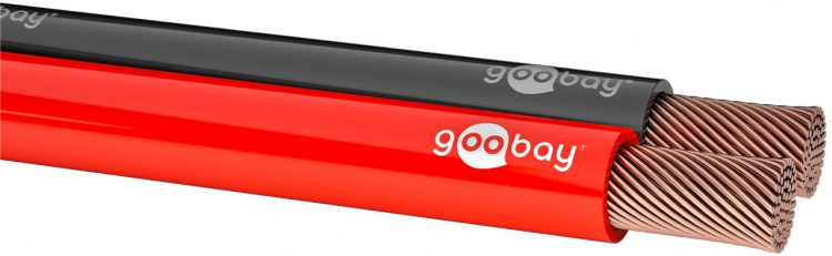 Goobay Speaker Cable red;black CU 100 m spool, cable diameter 2 x 0.75 mm² Goobay Speaker Cable red;black CU 100 m spool, cable diameter 2 x 0.75 mm²