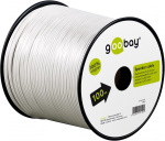 Goobay Speaker Cable white CU 100 m spool, cable diameter 2 x 0.5 mm²