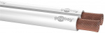 Goobay Speaker Cable white CU 100 m spool, cable diameter 2 x 0.75 mm² Goobay Speaker Cable white CU 100 m spool, cable diameter 2 x 0.75 mm²